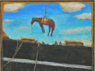 Put many horses on a transport ship.